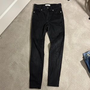 Madewell 9 inch high rise black skinny Jean
